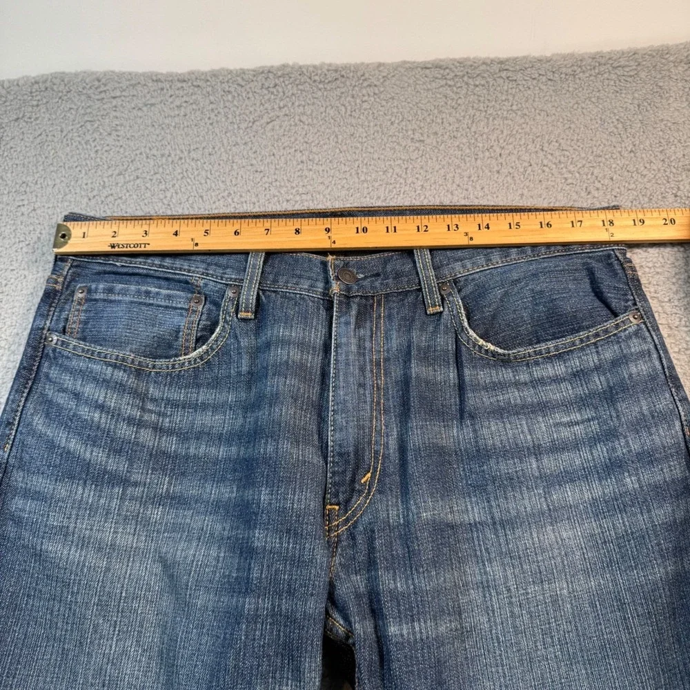 Levis 559 Relaxed Straight‎ Leg Jeans Mens 36x30 Medium Wash Blue Denim